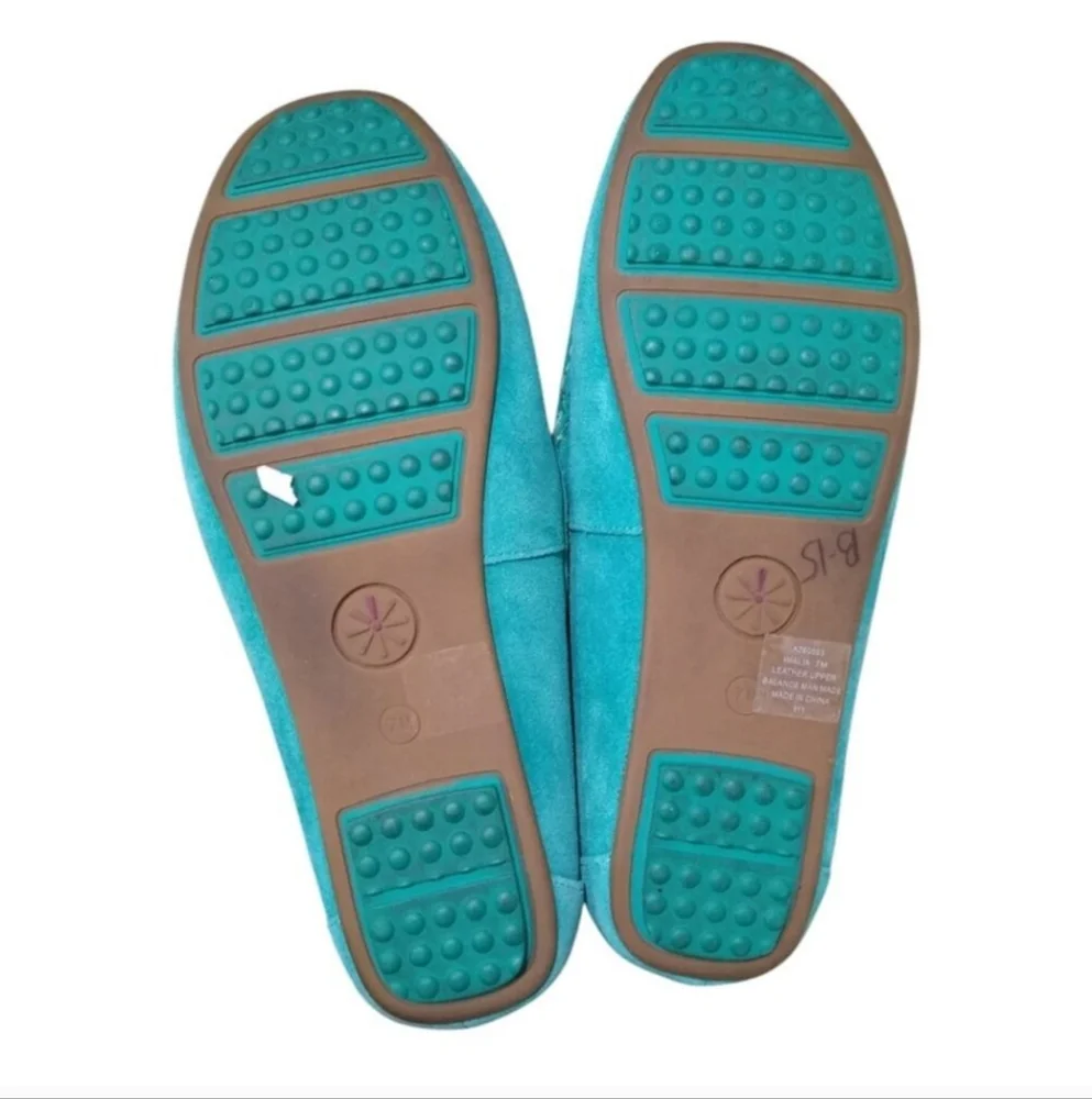 Isaac Mizrahi Imalia Women's Suede Teal Loafers 7M